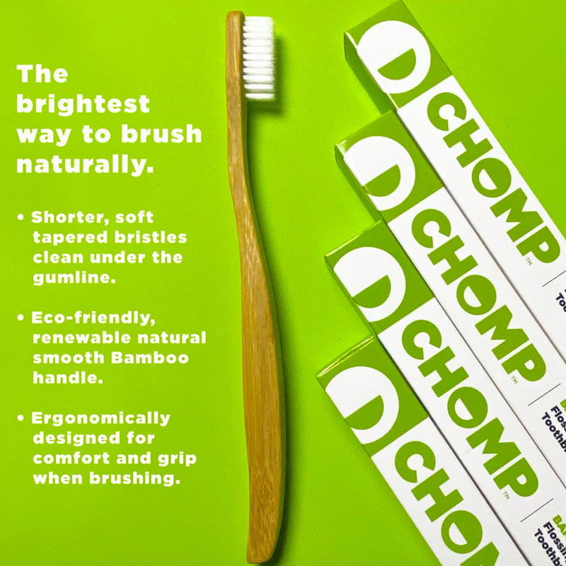 CHOMP Cinnamon Toothpaste Tablets Refills with Flossing Toothbrush